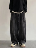vintage cargo jeans for men with patch