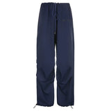 Zingj Summer New Spice Girls J Street Tooling Pocket Wide Leg Pants Hanging Sense Casual Pants