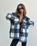 New Casual Long-Sleeved Open Shirt Plaid Shirt For