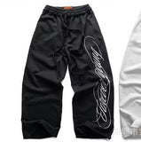 New Popular English Draft Design Men's And Women's Wide Leg Pants Side Print Series