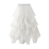 Net Yarn Cake Half-Dress In Long High-Waisted Thorny Fairy Dress Dress