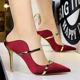 Shoes Fashion Woman Pumps Pointed Toe High Heels Women Shoes Stiletto Heels Sexy Party Shoes 2021 Women Slippers