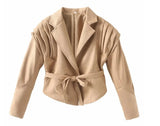 Women's Explosive Retro Casual Leather Jacket Jacket - High Quality