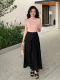 Xixi 2025 Summer New Temperament Commuting High-Waisted Half-Body Dress Design-Styleted Fishtail Skirt