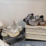 Old Thick Soles Raised Old Dad Shoes Children 2025 Burst Soft-Soled Dirty Shoes Do Not Tired Feet Casual