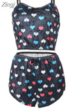 Women 2 piece set Velvet Sleepwear Sexy Spaghetti Strap Shorts Pajamas Suit Ladies Casual Sleepwear Female Pajama Party