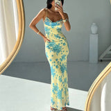 Women's Dress 2025 New Strapped Long Skirt Crumbs Body-In-Recovery Ash-Enhedment-Coat-Enendered Collared