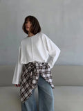 Spring And Summer New Grinding Pure Cotton Long-Sleeved T-Shirt Women Loose Soft Knitted Brisne Cloth Top Women
