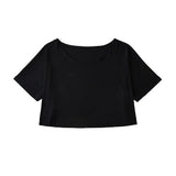 Zingj Trend Women's Wear Summer New Round-Neck Half-Sleeved T-Shirt Style Short Navel