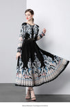 New Women's Dress Dress Oversized Dress Print 100 Folds T-Shirt With T-Shirt Holiday Casual
