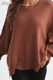 Women's Knitted Pullover Oversize Elegant Long Sleeve Casual Jumper Autumn Batwing Knitted Sweaters for Women