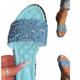 Head Flat Bottom Water Drill Slippers Beach Drag Large Print Type Water Drill Slippers