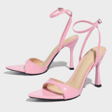 Women's High-Heeled Shoes Supply Solid Color Thin Waist Muller Tip Tip High Heel Four Seasons Fashion