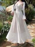 Suspension Dress Women's Spring 2025 New Design Small White Dress Vacation Waist