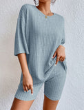 2025 Fashion Casual Spring Round-Neck Loose Women's Shorts
