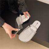 Red Fishing Net Sandals Women Summer New Wear Seaside Holiday Hollow Sexy Breathable Cool Drag