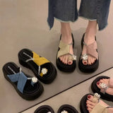 Cover Thick-Bottomed Slippers Women's Summer Wear 2025 New Height 100 With Skirt Ladies Sandals