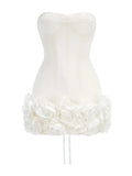 New Sexy Fish Bone Strap Adjustable Bosom Heavy Industry Flower Short Skirt Dinner