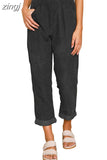 Autumn and Winter Wide Leg Pants Loose Fashion Women High Waist Casual Corduroy Pants Straight Trousers Joggers