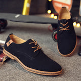 Zingj Leather Shoes Daily Casual Shoes Frosted Men's Leather Shoes Lace-Up Tide Shoes Large Size Men's Single Shoes Wenzhou