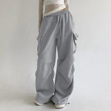 Solid Color Pocket Pleated SweatpantsOutfit