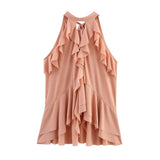 New Laminated Decorative Neck Collar Top