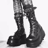And Martin Boots 2025 New Large-Size Punk Style Handsome Mid-Sleest Boots