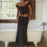 Zingj 2024 New Fashion Temperament Ins Spice Girl Bohemian Belt Floral Top Half Skirt