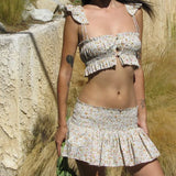 Zingj Summer New Women's Kylie With The Same Sexy Two-Piece Simple Short Vest A-Line