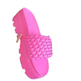 Thick Bottom Slippers Women Wear Loose Cake And Medium And Cold Slippers One