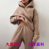 And Winter Women's Casual Fashion Thick Long-Sleeved Trousers Two