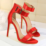 Shoes Sexy High Heels Metal Buckle Women Shoes 11 Cm Women Heels Party Shoes Stiletto Heels Fish Mouth Women
