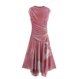 New Sleeveless Fan Flute Dress