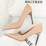 Shoes Serpentine Woman Pumps Metal Stiletto High Heels 2022 New Designer Women Heels Sexy Party Shoes Lady Plus Size