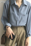 Vintage Blouse Women Autumn Long Sleeve Shirt Women Korean Style Loose Casual White Tops Solid Elegant Blusas All