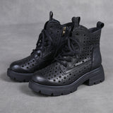 Layer Of Kraft Rubber Foam Bottom Single And Velvet Inner Leather Martin Boots Woman With Height 4.5