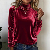 Sheintemu West Wind Long Sleeve Autumn Winter Turtleneck Sweater Women's