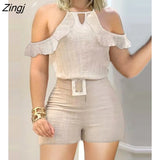 Women Fashion Sleeveless Plain Crop Top Sexy High Waist Skinny Bodycon Long Trousers Two Pieces Suit Flare Pants Set With