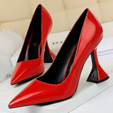 Shoes New Patent Leather Woman Pumps Fashion Women Shoes Banquet Shoes High Heels Spring Heeled Shoes Female Heels