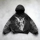 Wash Hooded Hoodie Hoodie Winter High Street Men And Women With The Same Shirt