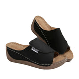 Thick-Bottomed Casual Slippers Women 2025 New Word Drag Simple Fashion Fish Mouth Slope And Lady Cold