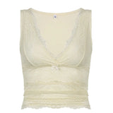Fairycore Lace Patchwork Tank topOutfit