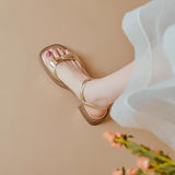 Head With A Word With Sandals In The Spring And Summer 2025 New Bows And Bows With A Toe 100 With Skirts And Beach Women's