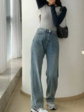 Contrast Color Raglan Slim Long Sleeve Knit-Outfit