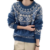 Fair Island Jail Sweater Women's Autumn/Winter Ambience Knitted Sweater Spring And Autumn Languid Wind