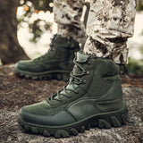 Men's Shoes Outdoor Work Boots Climbing Boots Autumn And Winter High Help Wear And Anti-Slip Hiking Cross-Country