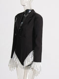 Fashion Jumpsuit Woman 2025 New Sexy V-Neck Lace Splicing High-Sensing Joint