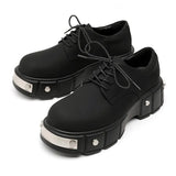 2025 New Youth Round Head British Wind Low Heel Tooling Shoes Men's Fashion Casual Fashion Shoes
