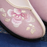 Zingj Shoes, Beef Tendon Sole Soft Sole Spring And Summer Cloth Shoes Embroidered Women's Singles Shoes Casual Mother Shoes Bean
