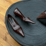 Small Thin Velvet Single Shoes Women's Shoes 2025 Autumn And Winter New Temperament With French Pointed High-Heeled
